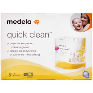 Køb Medela Quick Clean Poser 5 stk. online hos apotekeren.dk