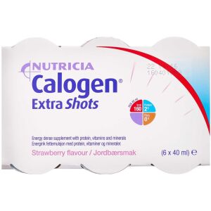 Køb Calogen Extra Shot Jordbær 6 x 40 ml online hos apotekeren.dk