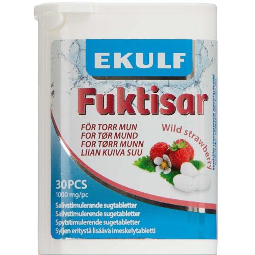 Køb Ekulf Fuktisar Wild Strawberry 30 stk. online hos apotekeren.dk