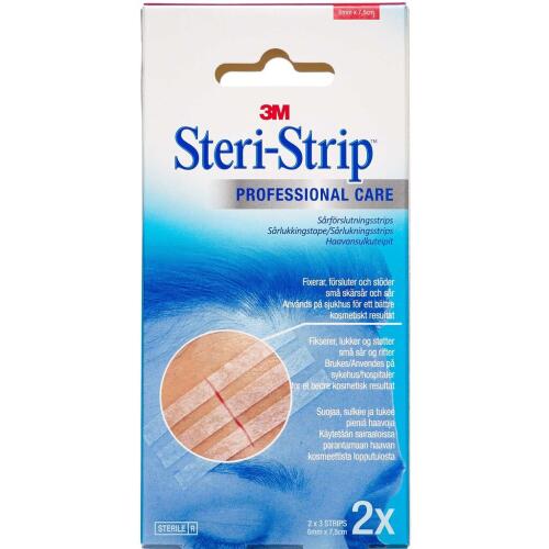 Køb Steri-Strip 6mm x 75mm Brun 2 x 3 stk. online hos apotekeren.dk