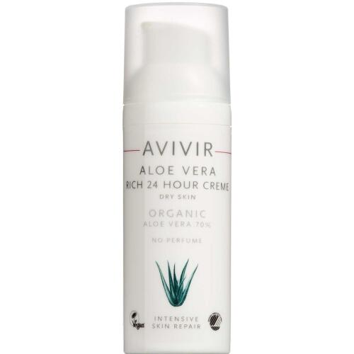 Køb AVIVIR Aloe Vera Rich 24 hour Creme 70% 50 ml online hos apotekeren.dk