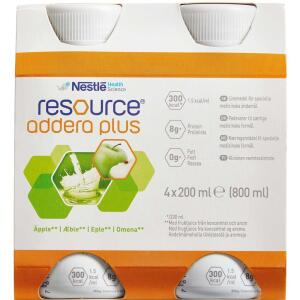 Køb Resource Addera Plus æble 4 x 200 ml online hos apotekeren.dk