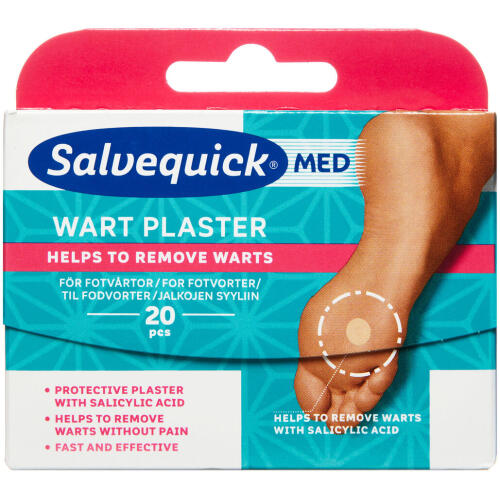 Køb Salvequick Wart Plaster 20 stk. online hos apotekeren.dk