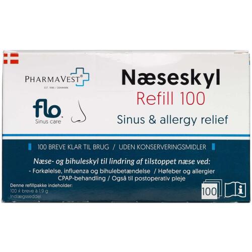 Køb FLO Næseskyl Refill 100 stk. online hos apotekeren.dk