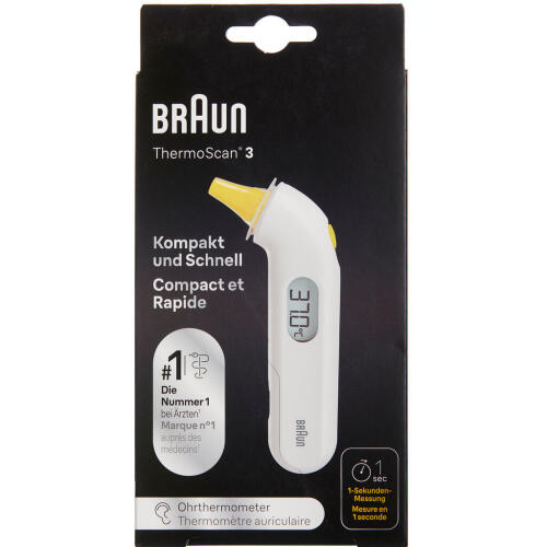 Køb Braun ThermoScan 3 øretermometer 1 stk. online hos apotekeren.dk