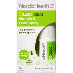Køb DLux 3000 D-vitamin Spray 75 mcg 15 ml online hos apotekeren.dk
