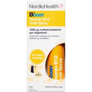 Køb Boost B12-vitamin Spray 25 ml online hos apotekeren.dk