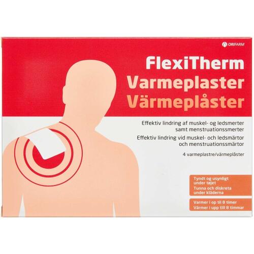 Køb FlexiTherm Varmeplaster 4 stk. online hos apotekeren.dk