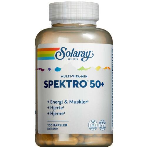 Køb Solaray Spektro 50+ Multivitamin 100 stk. online hos apotekeren.dk