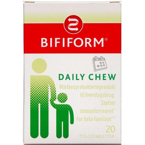 Køb Bifiform Daily Chew 20 stk. online hos apotekeren.dk