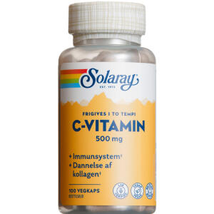 Køb Solaray C-vitamin 500 mg kapsler 100 stk. online hos apotekeren.dk