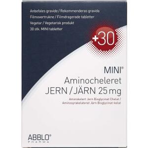 Køb ABBLO MINI Aminocheleret Jern 25 mg. 30 stk. online hos apotekeren.dk
