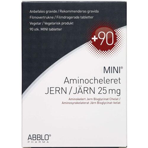 Køb ABBLO MINI Aminocheleret Jern 25mg. 90 stk. online hos apotekeren.dk