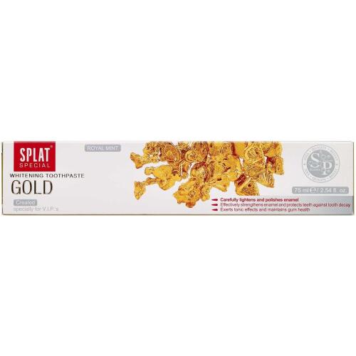 Køb SPLAT® Gold Toothpaste 75 ml online hos apotekeren.dk