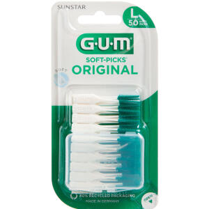 Køb GUM® SOFT-PICKS ORIGINAL Large med etui 50 stk. online hos apotekeren.dk