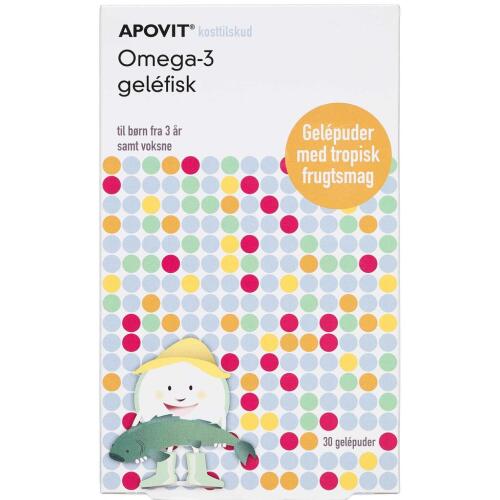 Køb Apovit Omega-3 gelefisk 30 stk. online hos apotekeren.dk