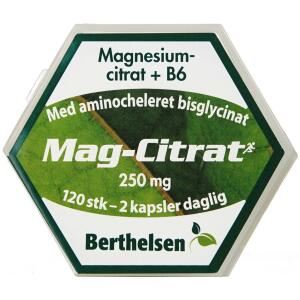 Køb Berthelsen Mag-Citrat kapsler 120 stk. online hos apotekeren.dk