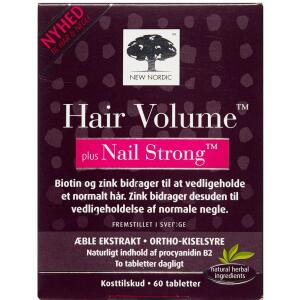 Køb Hair Volume Plus Strong Nails tabletter 60 stk. online hos apotekeren.dk
