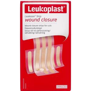 Køb Leukoplast Leukosan strips 6x38 mm + 6x75 mm 9 stk. online hos apotekeren.dk