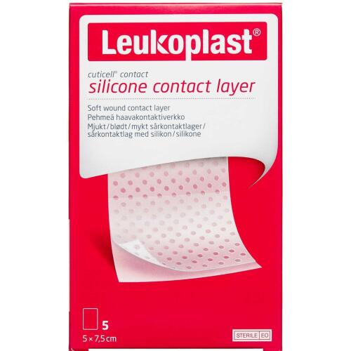 Køb Leukoplast Cuticell Contact 5 x 7,5 cm sårkontaktlag 5 stk. online hos apotekeren.dk