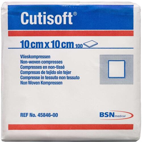 Køb Cutisoft ikke-steril kompresser 100 stk. online hos apotekeren.dk
