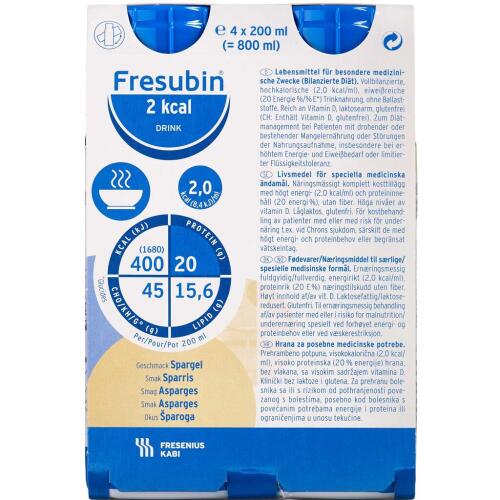 Køb Fresubin 2 kcal drink Asparges 4 x 200 ml online hos apotekeren.dk
