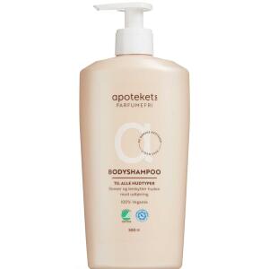 Køb Apotekets Bodyshampoo plejende shampoo til hele kroppen 500 ml online hos apotekeren.dk