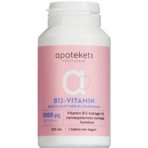 Køb Apotekets B12 vitamin sugetablet 100 stk. online hos apotekeren.dk