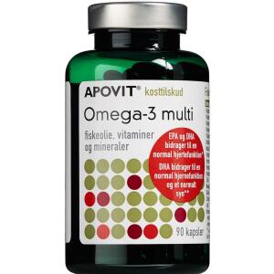 Køb Apovit Omega-3 multi kapsler 90 stk. online hos apotekeren.dk