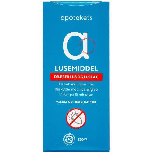 Køb Apotekets Lusemiddel 120 ml online hos apotekeren.dk