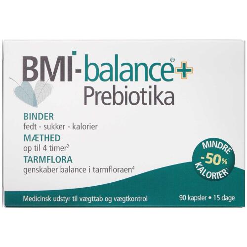 Køb BMI-Balance+Prebiotika kapsler 90 stk. online hos apotekeren.dk