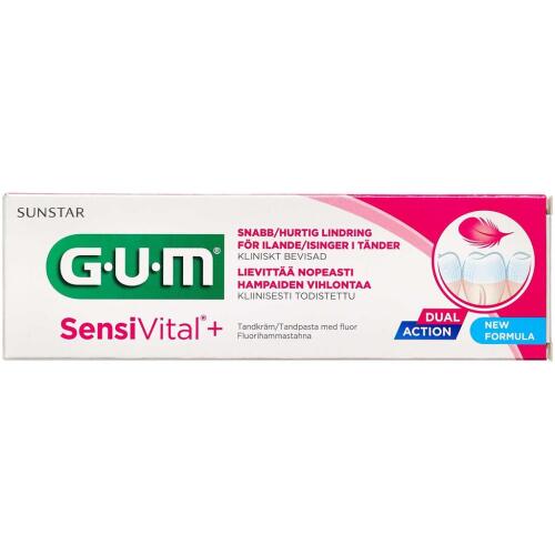 Køb GUM Sensivital tandpasta 75 ml online hos apotekeren.dk