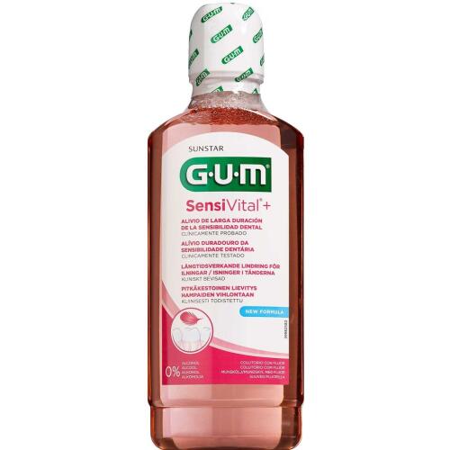 Køb GUM® SensiVital Flourmundskyl 500 ml online hos apotekeren.dk