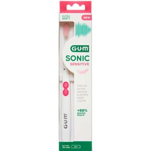 Køb Gum Sonic Sensitive Tandbørste 1 stk online hos apotekeren.dk