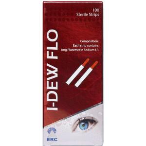 Køb I-Dew Flo Fluostrips anvendes til oftalmologisk undersøgelse af øjet 100 stk. online hos apotekeren.dk