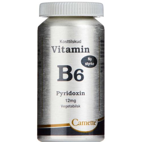 Køb Camette Vitamin B6 - Pyridoxin 12 mg 90 stk. online hos apotekeren.dk