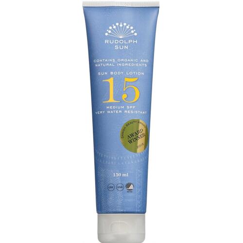 Køb Rudolph Care Sun body lotion SPF 15 150 ml online hos apotekeren.dk