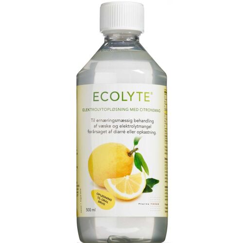 Køb Ecolyte citronsmag 500 ml online hos apotekeren.dk