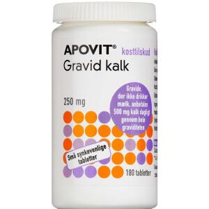 Køb Apovit gravid kalk 250 mg 180 stk. online hos apotekeren.dk