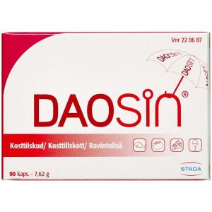 Køb Daosin kosttilskud  diaminoxidase og vitamin C 90 stk. online hos apotekeren.dk