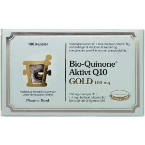 Køb Bio-Quinone Aktivt Q10 Gold kaspler 180 stk. online hos apotekeren.dk