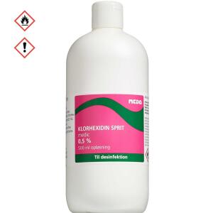 Køb Klorhexidin Sprit Medic 0,5% 500 ml online hos apotekeren.dk
