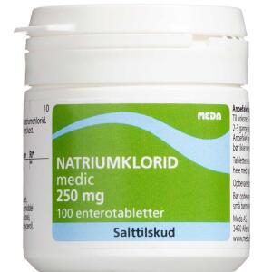 Køb Natriumklorid 250 mg Enterotabletter 100 stk. online hos apotekeren.dk