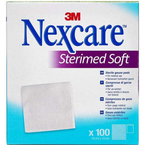 Køb Nexcare Sterimed Soft 10x10 cm 100 stk. online hos apotekeren.dk