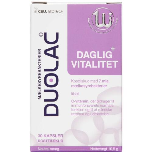 Køb Duolac Daglig Vitalitet 30 stk. online hos apotekeren.dk