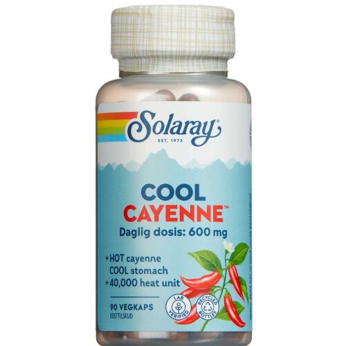 Køb Solaray Cool Cayenne kapsler 90 stk. online hos apotekeren.dk