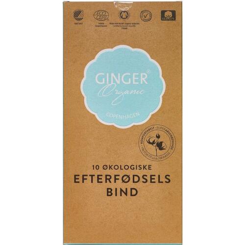 Køb GingerOrganic Efterfødselsbind 10 stk. online hos apotekeren.dk