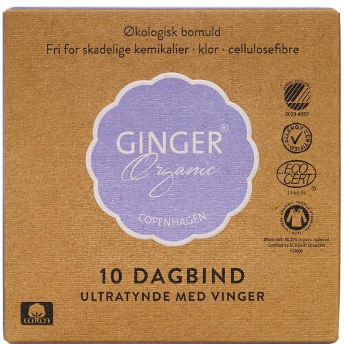 Køb GingerOrganic Dagbind 10 stk. online hos apotekeren.dk