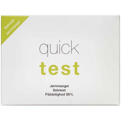 Køb Quicktest Jernmangel Selvtest 1 stk online hos apotekeren.dk