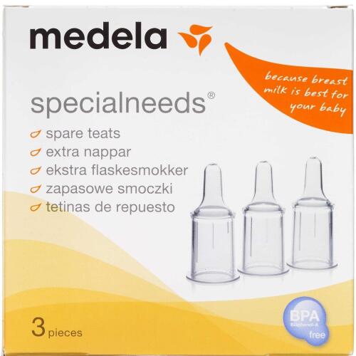 Køb Medela SpecialNeeds ekstra sutter 3 stk. online hos apotekeren.dk